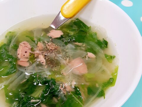 簡単 ツナ缶とグリーンリーフのスープ レシピ 作り方 By Acchan66 楽天レシピ 簡単 ツナ缶とグリーンリーフのスープ レシピ 作り方 By Acchan66 楽天レシピ